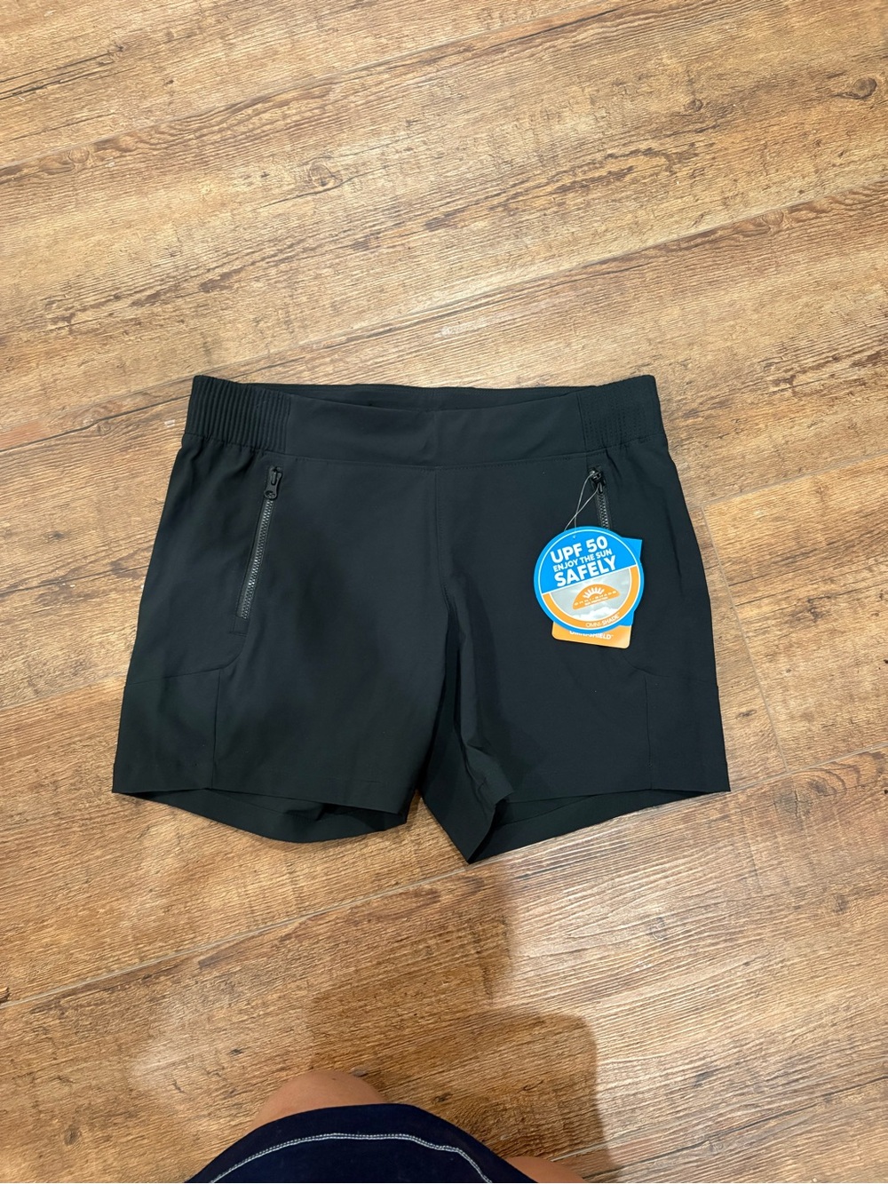 Columbia Black Women's Athletic Shorts with Zip Pockets